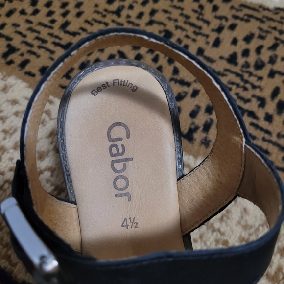 Gabor Platform Sandals with Velcro straps size US 7 - Picture 11 of 14